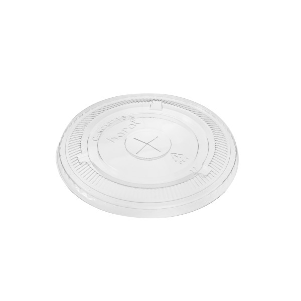 Karat 104.5mm PET Plastic Flat Lids – 600 ct, C-KCL1045