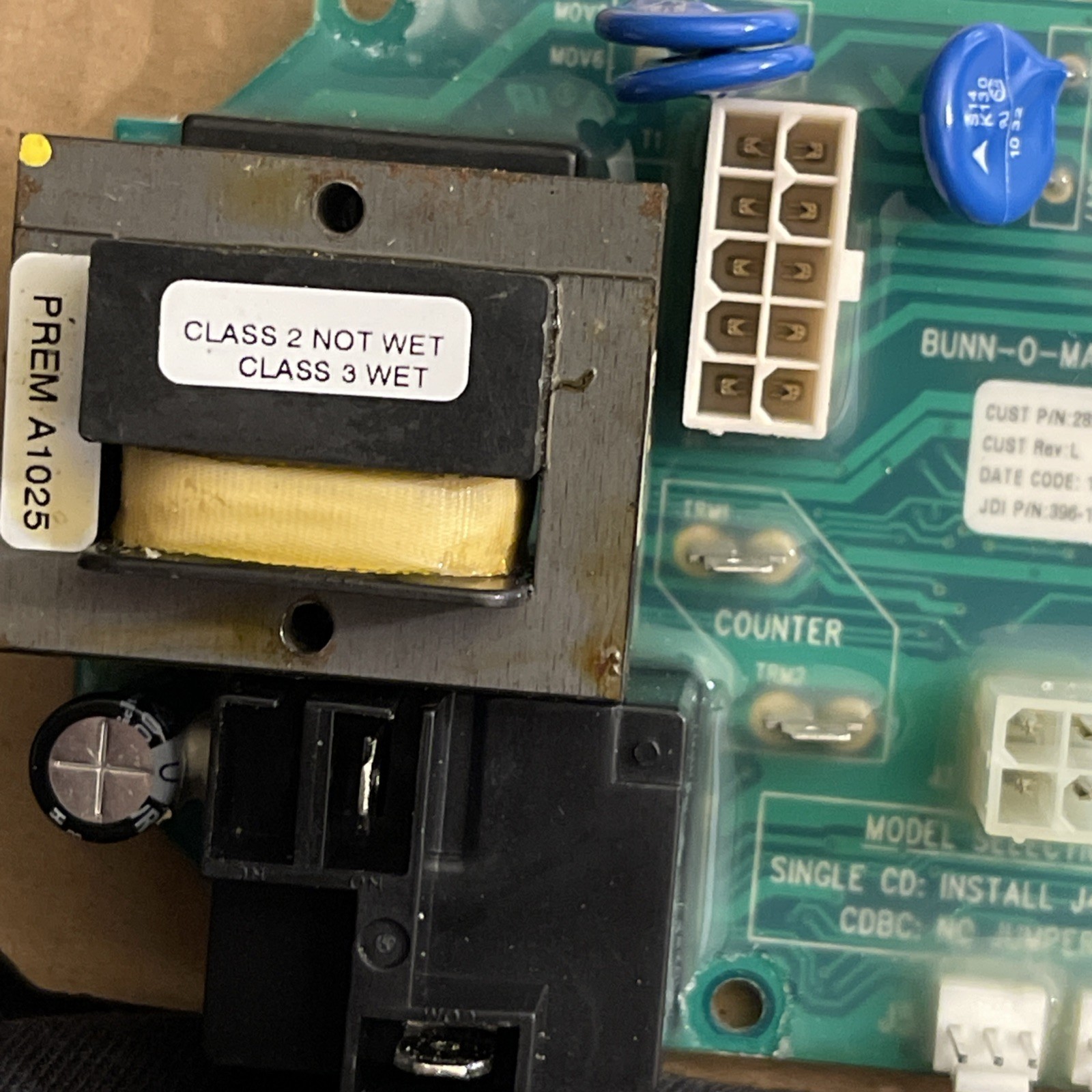 BUNN -0 -MATIC 28975.001 CB ASSY KIT DISPLAY 40 MIN BUN CA SHIP OEM RARE