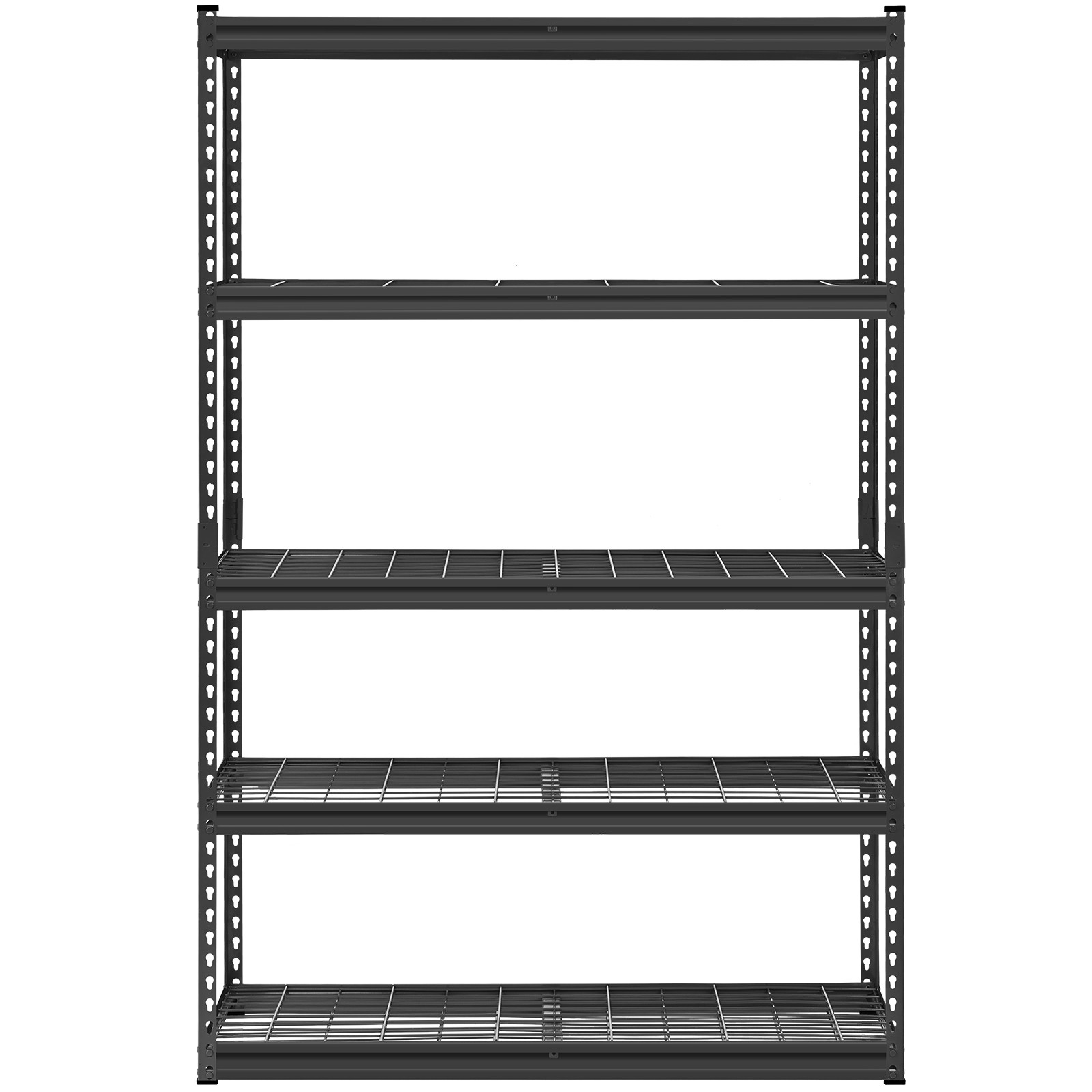 5-Tier Garage Shelving Unit Heavy Duty 2500lb Adjustable Steel Black