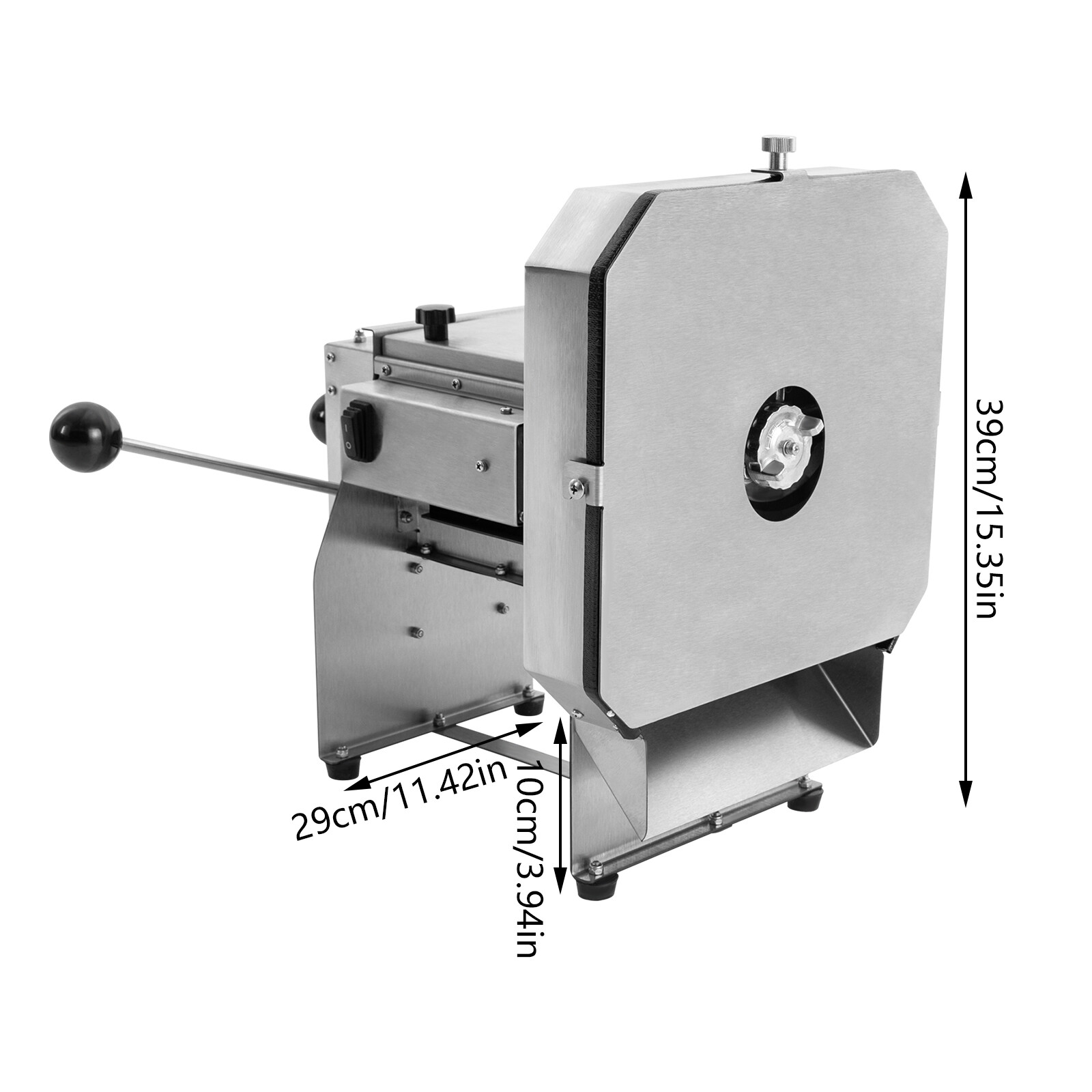 Electric Vegetable Slicer, 0-0.4»Thickness Adjustable Commercial Slicer Machine