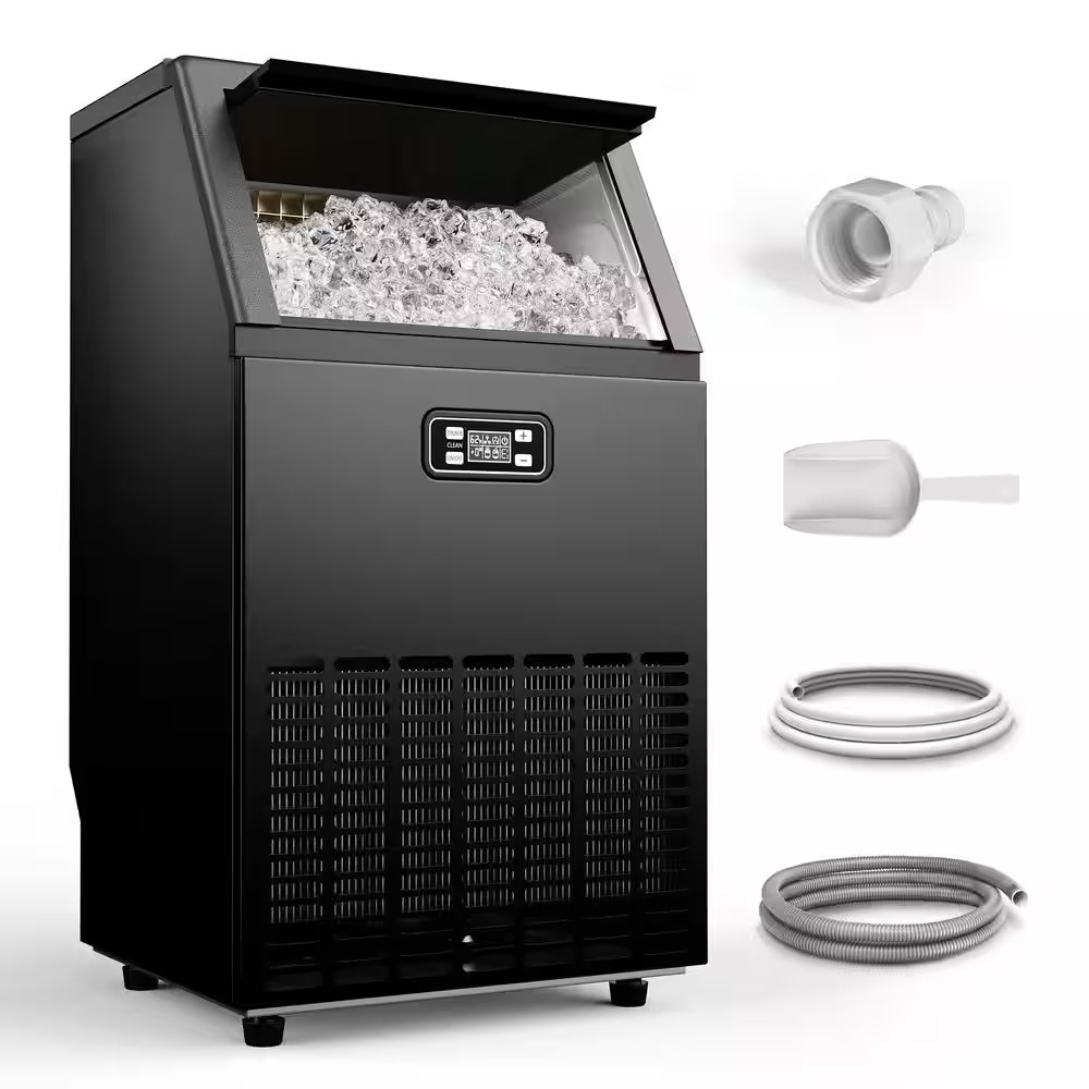 17.6 In. 150 Lbs. /24H Full Size Cubes Built-In/Freestanding Commercial Ice Make