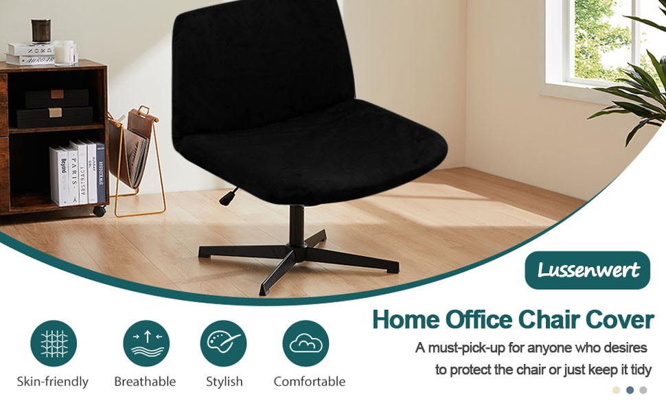 Velvet Armless Chair Cover Criss Cross Chair Cover Armless Office Desk Chair