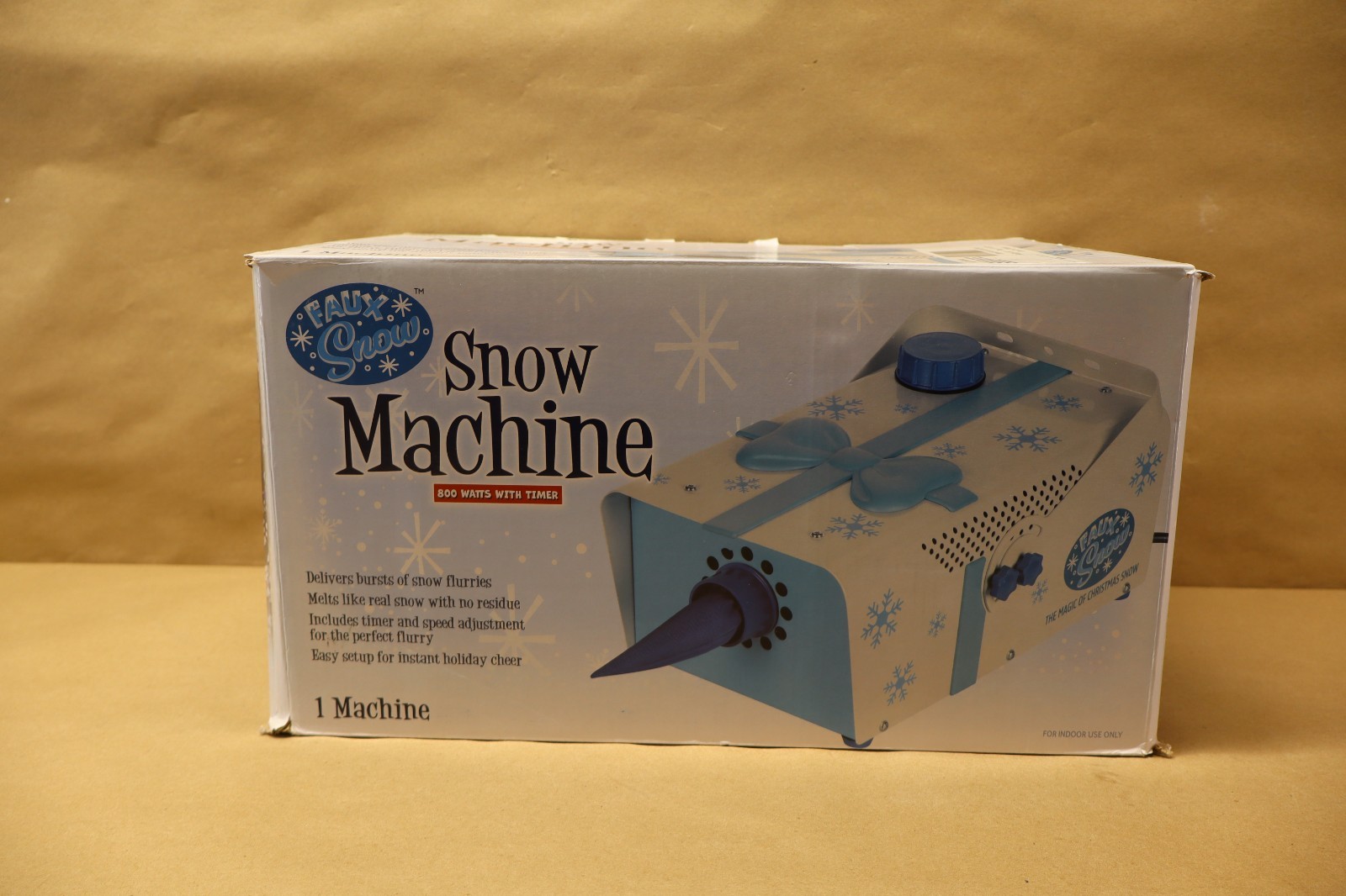 Christmas Corded Electric Faux Snow Blowing Machine 800 W Easy to Use with Timer