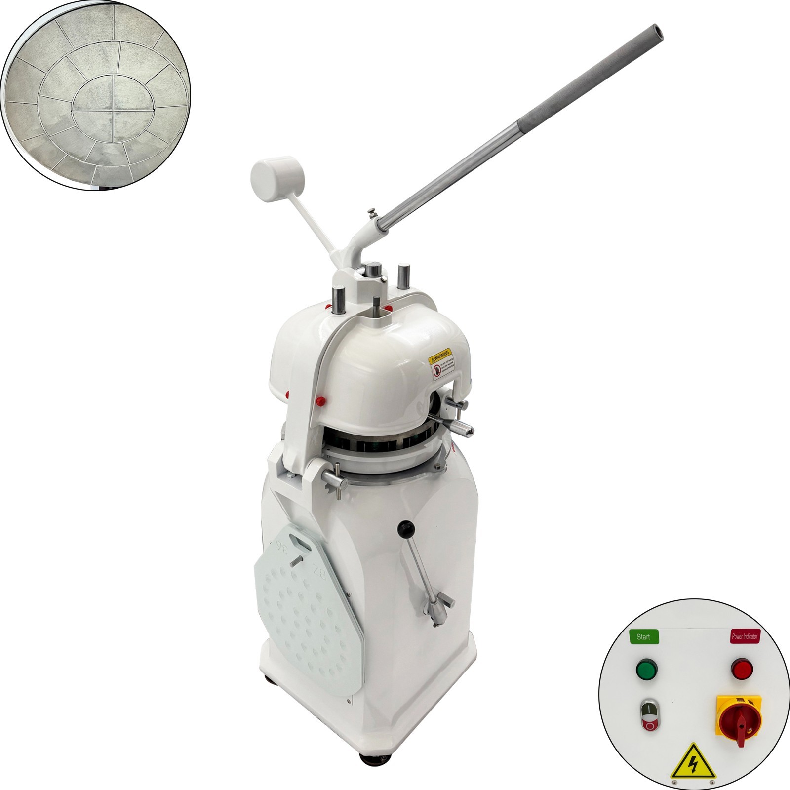 110V 750W Commercial 26 Blocks Semi-Automatic Dough Divider and Rounder 50g-130g