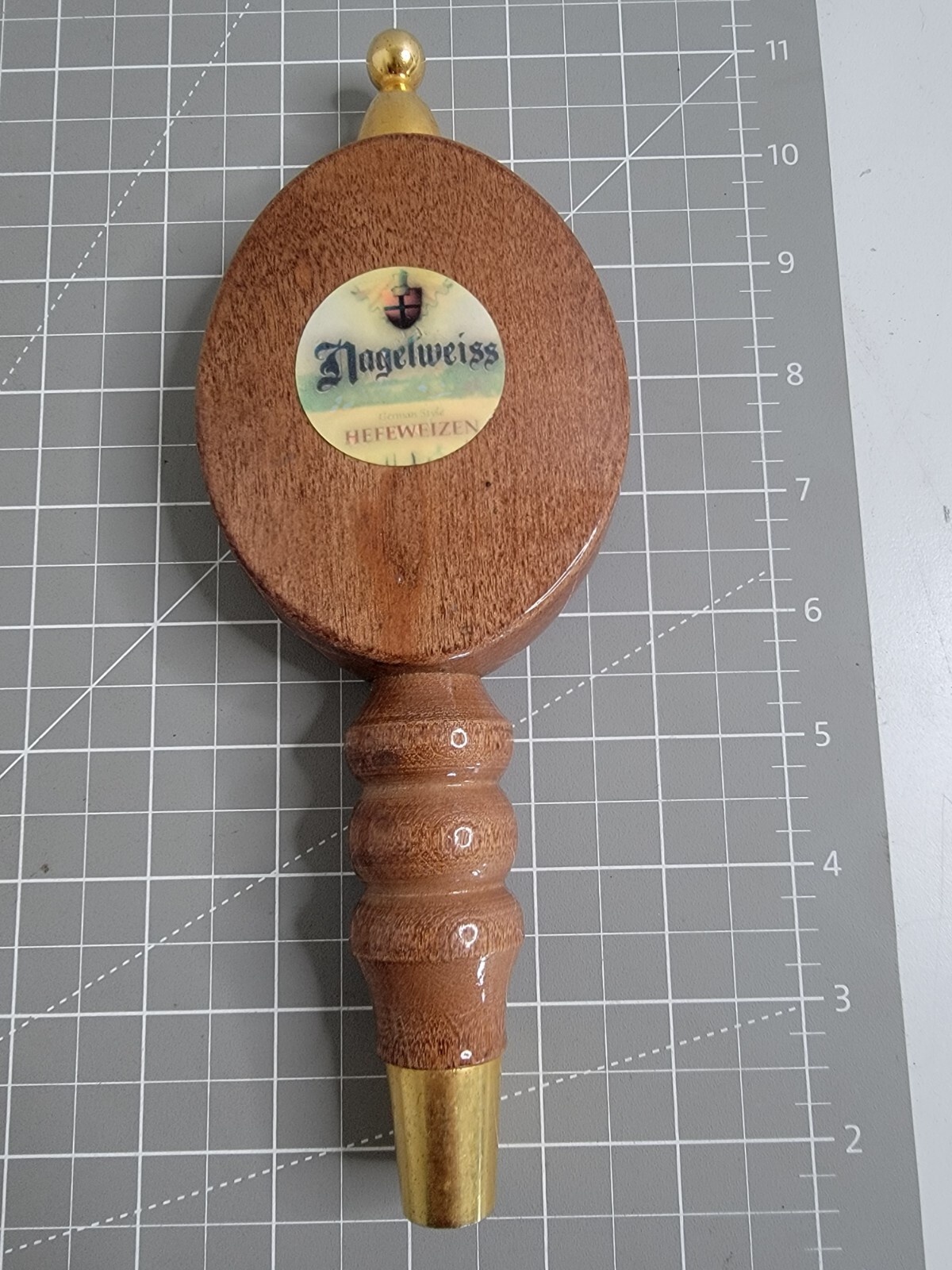 German Hefeweizen Style Beer Tap Pull Handle Wood Handle Great Used