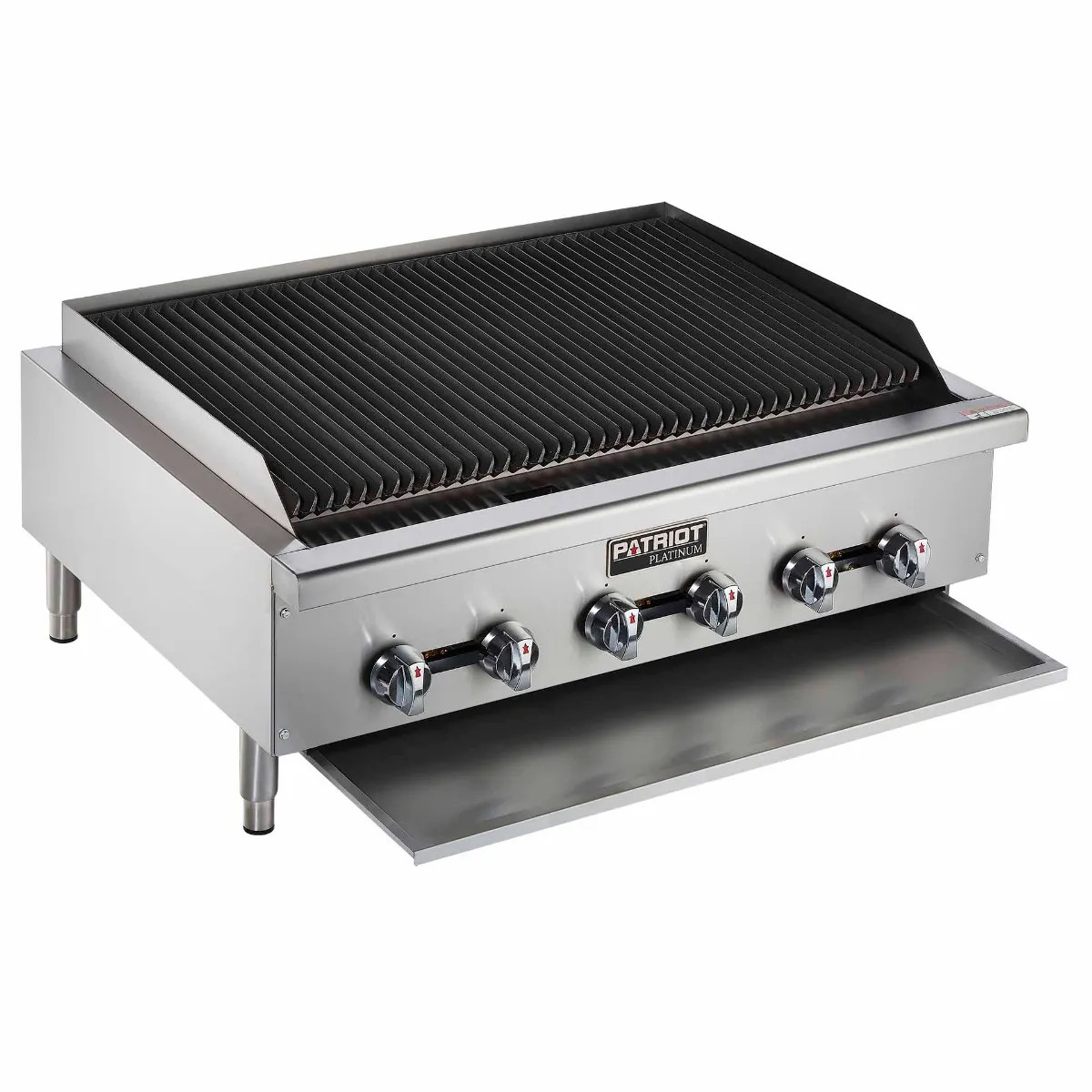Patriot Platinum PT-CB36-T Commercial 120,000 BTU Gas Radiant Charbroiler Grill