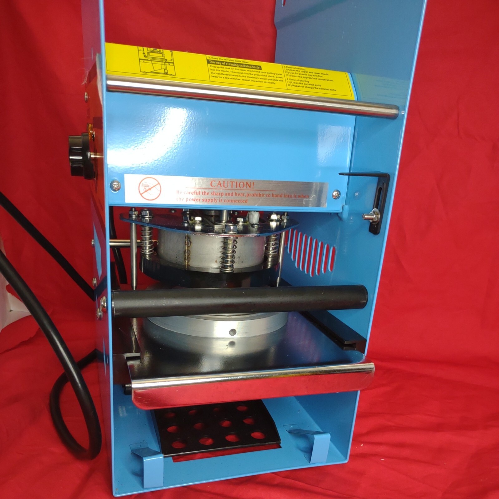 Manual Cup Sealer Electric Plastic Paper Cup Sealing Machine 300-500 Cups/H. N-G