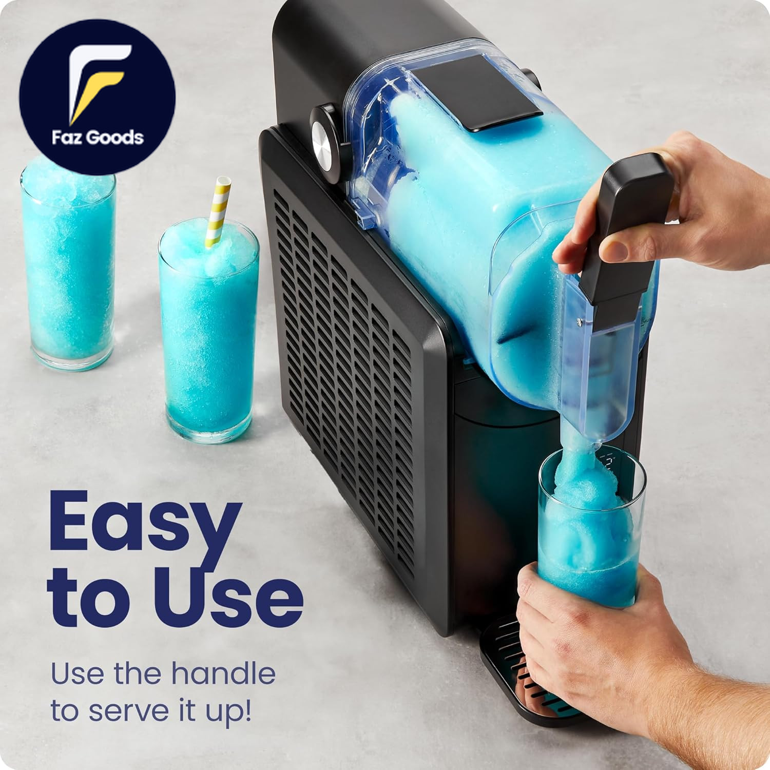 by Chefman Slush-Ease 68Oz Slushie Machine 48Oz Liquid Capacity Frozen Drink Ma