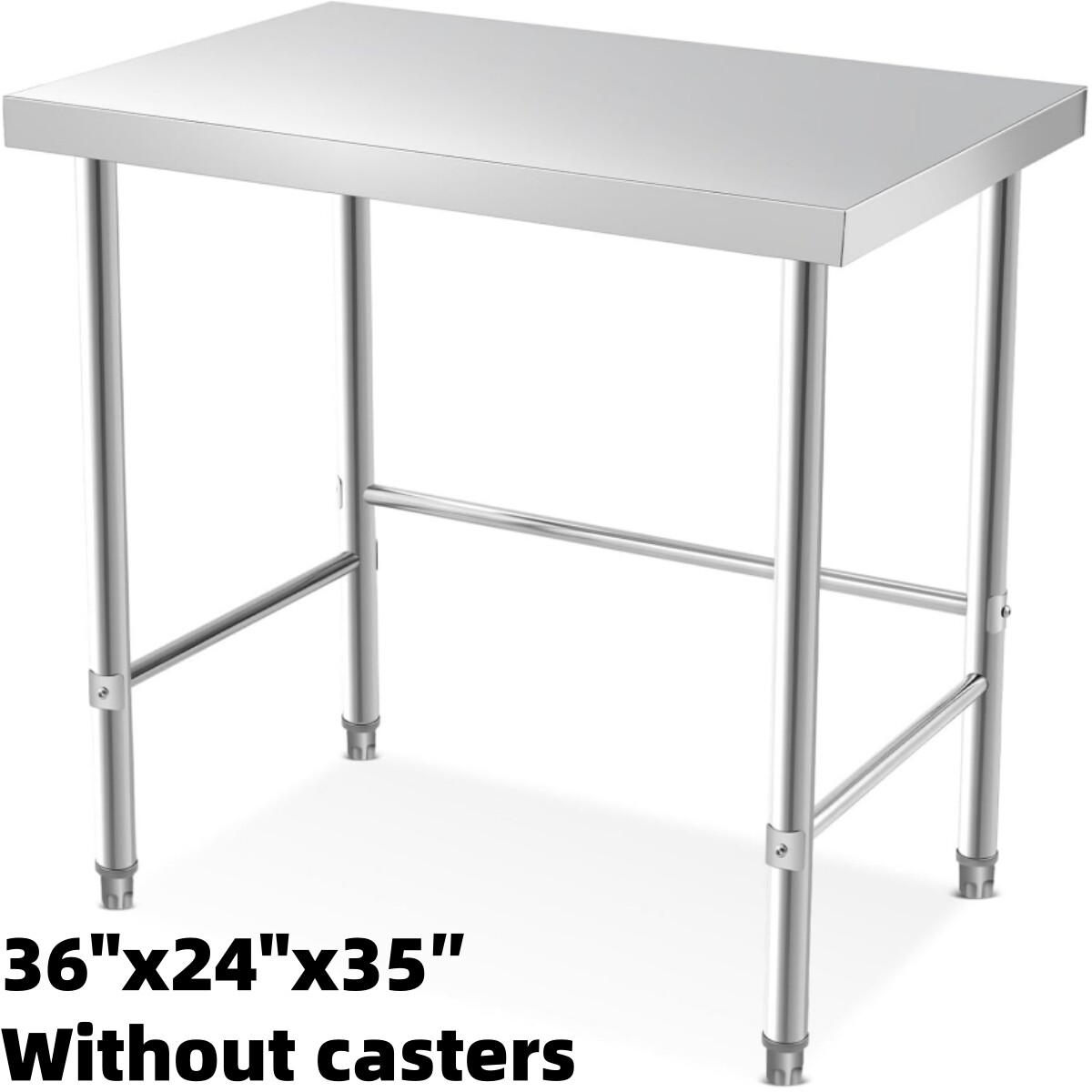 36″/48″/60″ Stainless Steel Prep & Work Table NSF Commercial Kitchen Restaurant