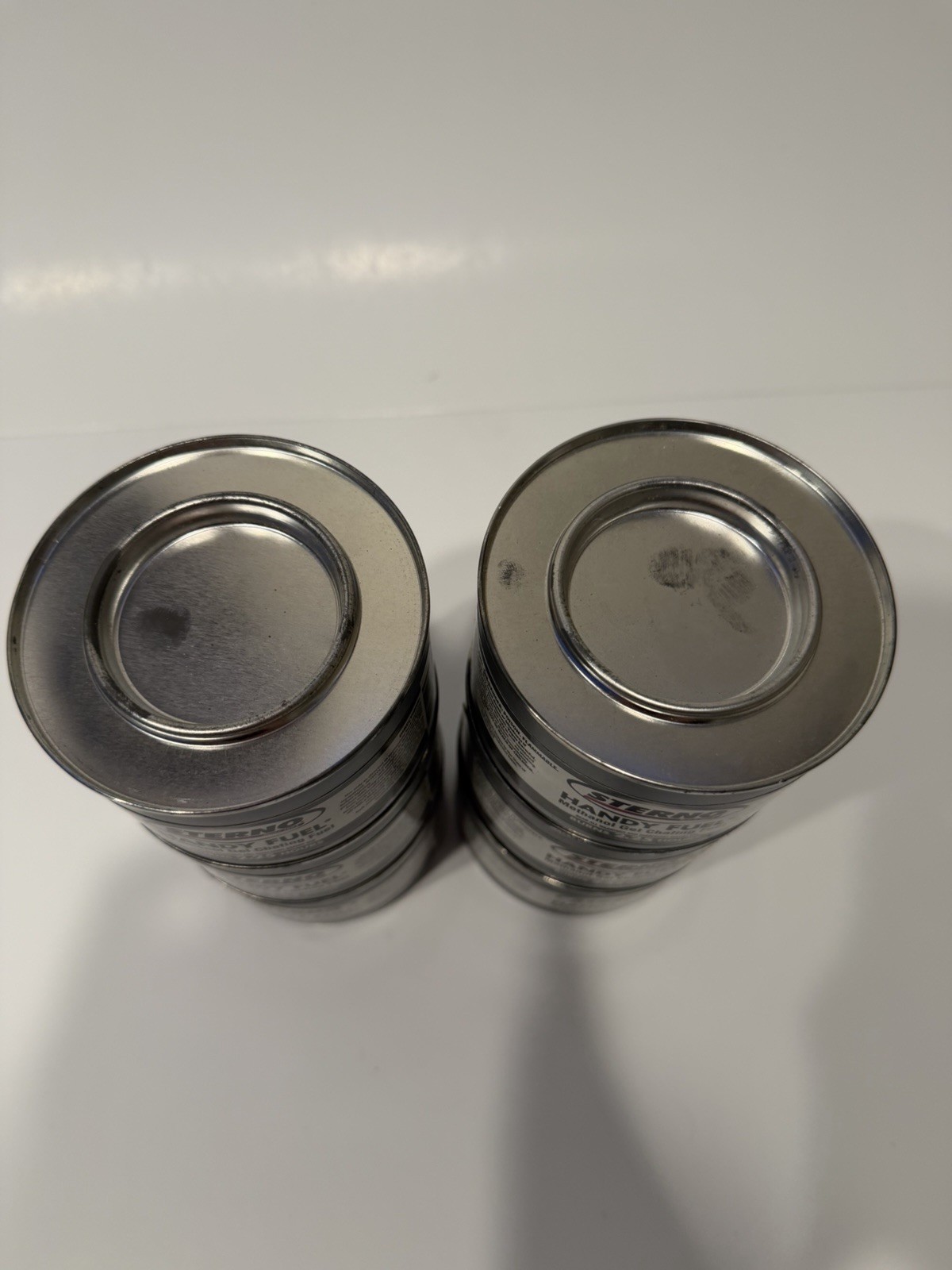 Sterno Handy Fuel Methanol Gel Chafing Fuel Cans, Full Size Round (Lot of 6)