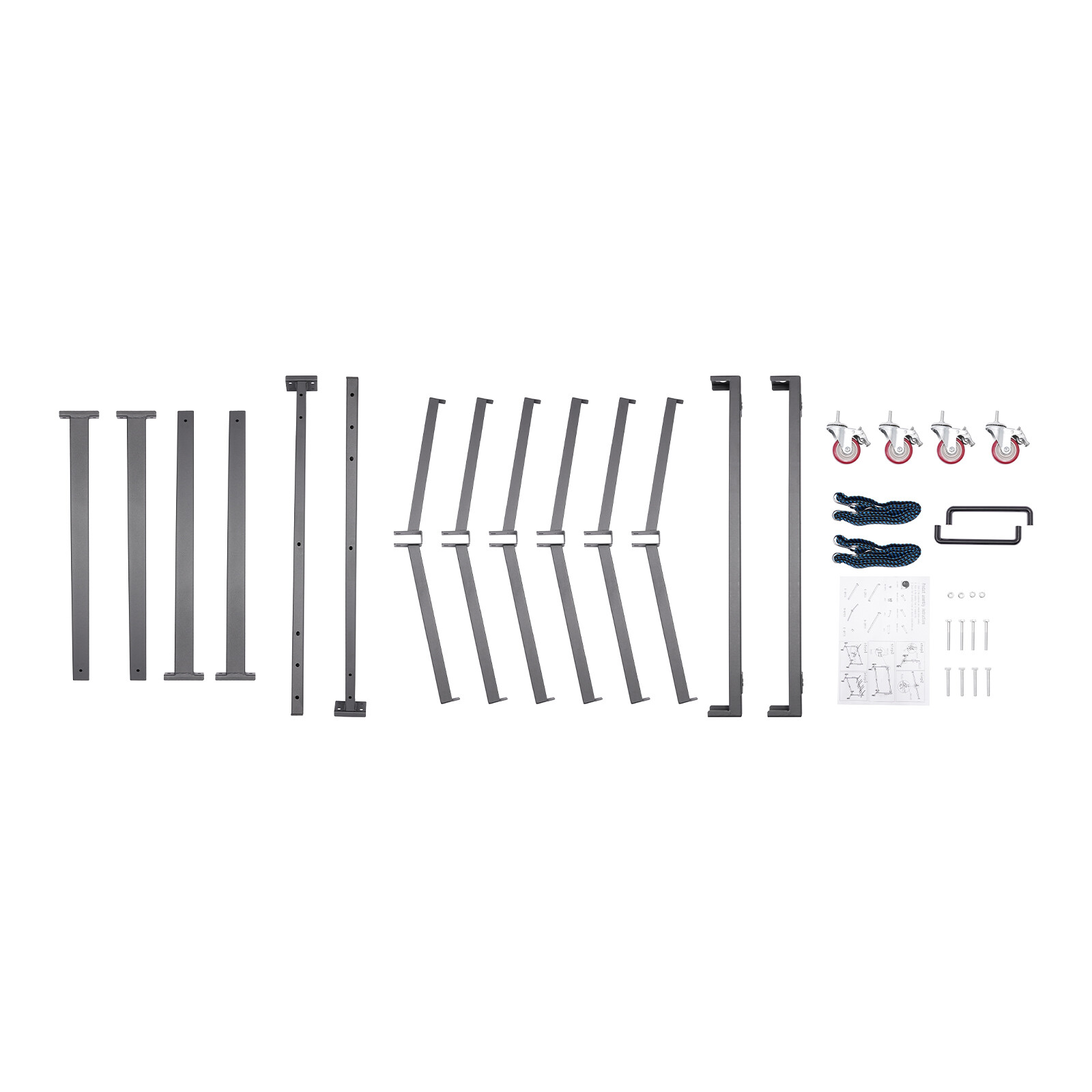 42 Chairs Holder Folding Chair Cart Heavy Duty Mobile Stackable Chair Dolly Iron