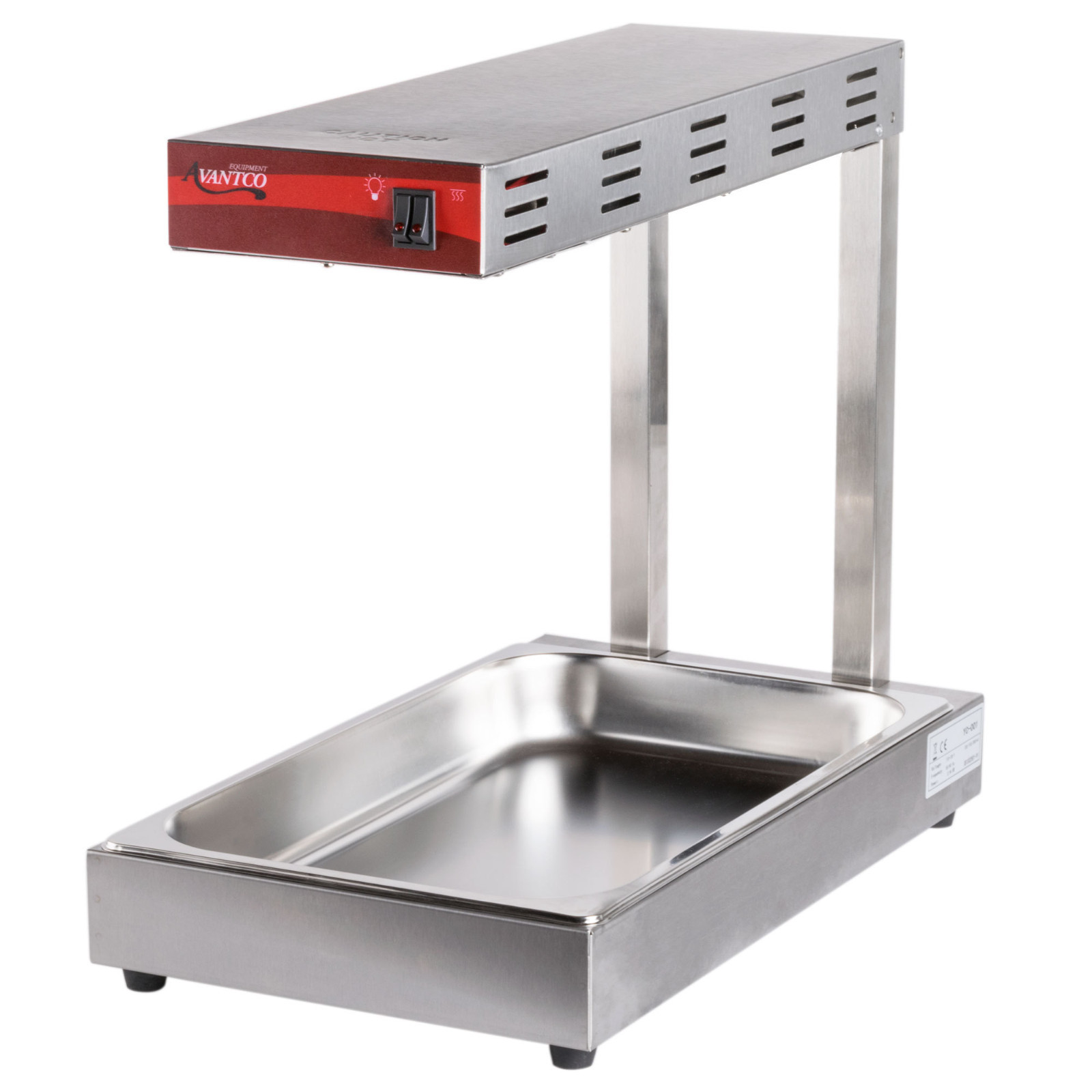 Infrared Food Pan Warmer Fry Dump Station Heat Lamp Stand Avantco Strip Calrod