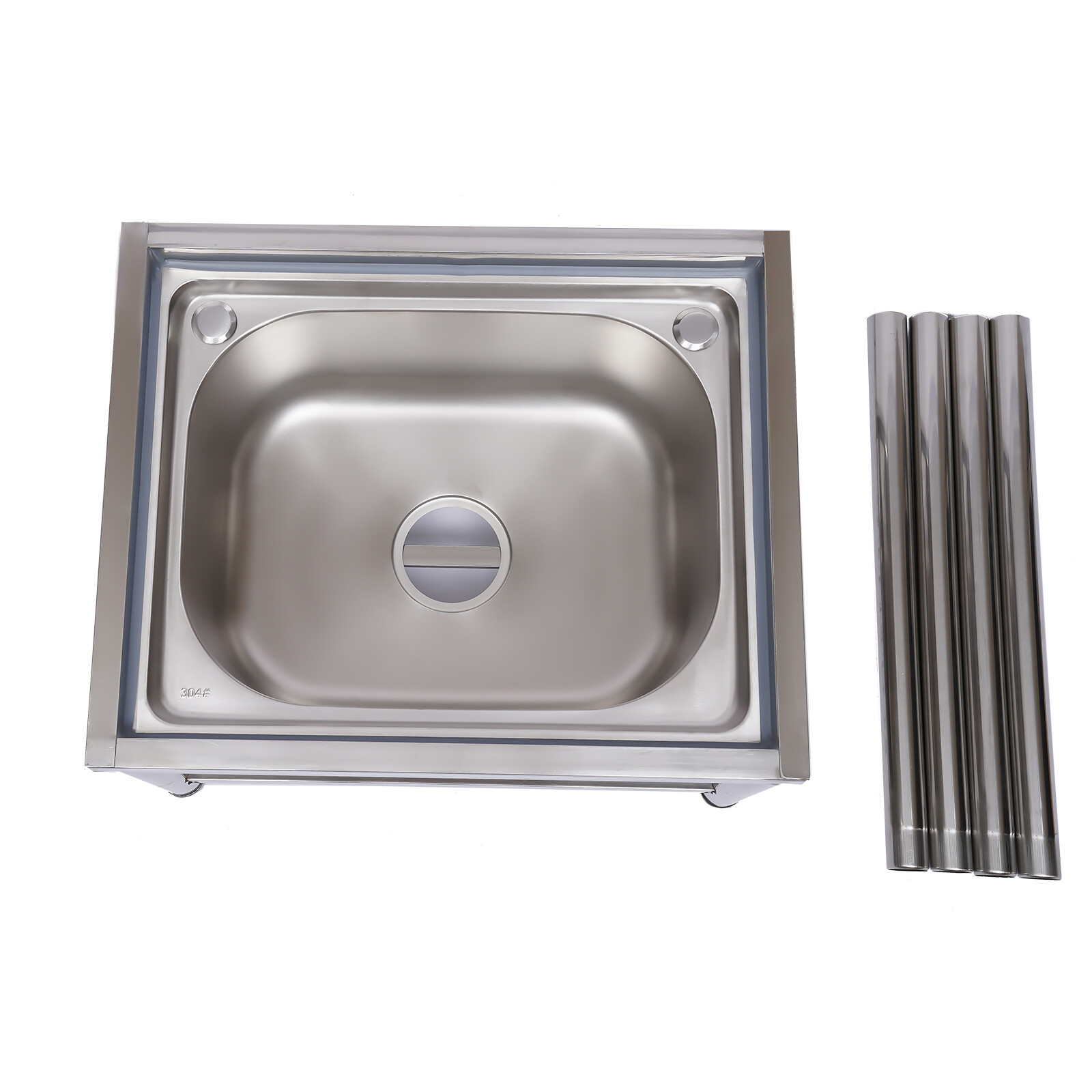 Utility Prep Sink 1 Compartment Stainless Steel Single Basin Bowl Kitchen Sink