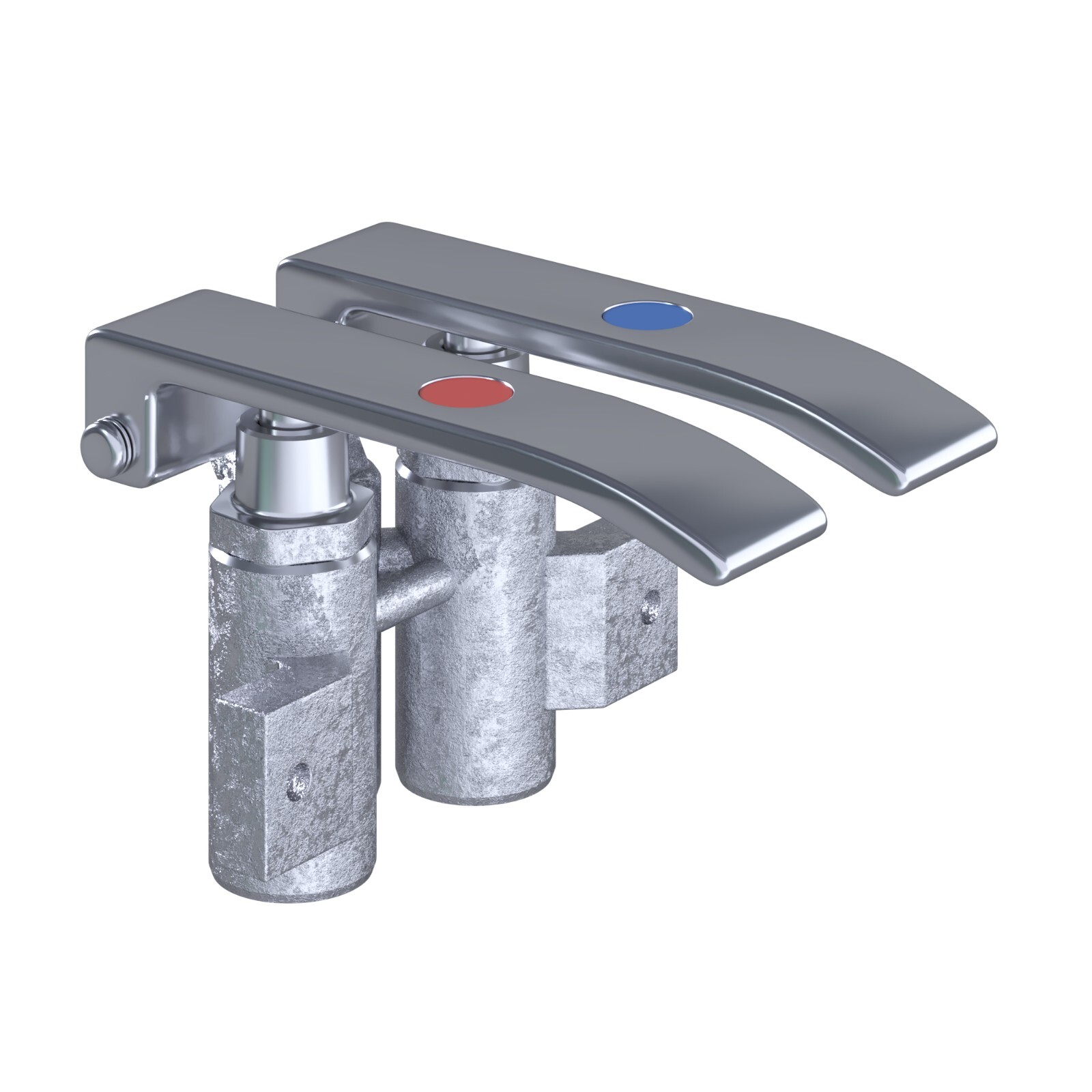Stainless Steel Hands Free Wall Mounted Hand Sink 17 in x 15 in with double knee