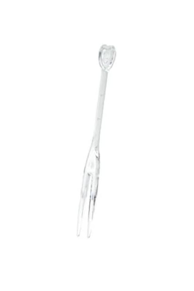 Mini Clear Plastic Pick – Disposable Cocktail Toothpicks for Appetizers 144pcs