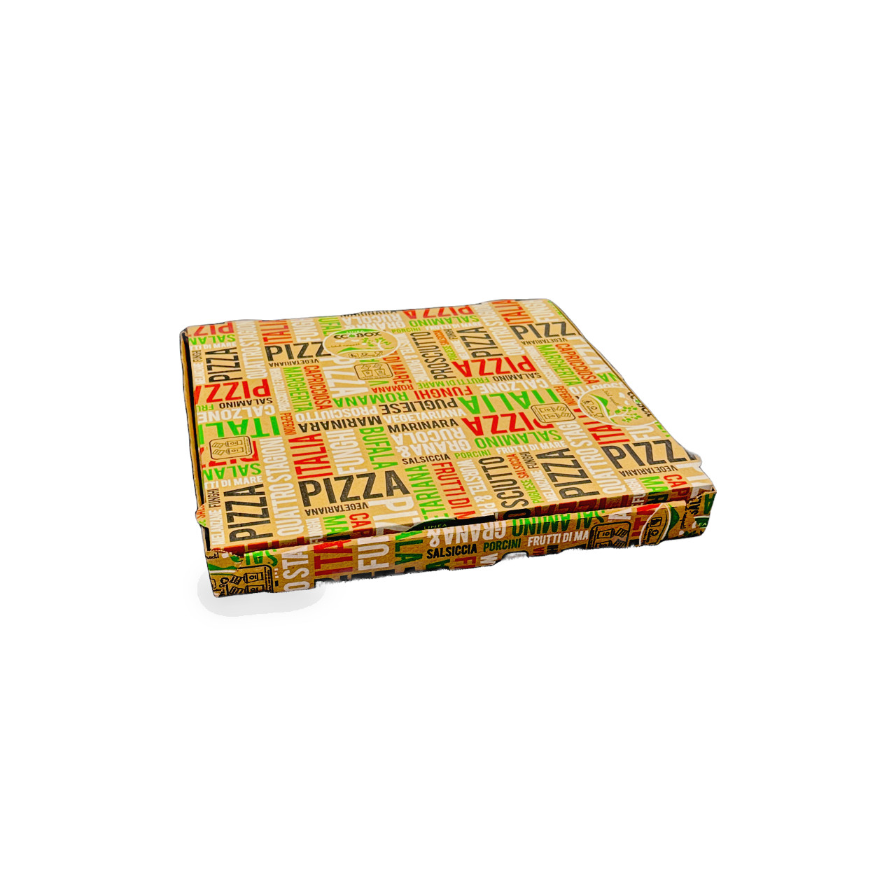 Pizza Boxes (ECO BOX) Made in Italy – Size 16″x 16″x 2″ Pack of 50