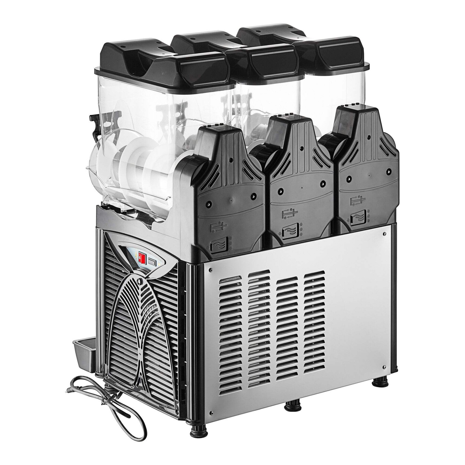 Triple 2.6 Gallon Pourover Granita / Slushy / Frozen Beverage Dispenser – 120V
