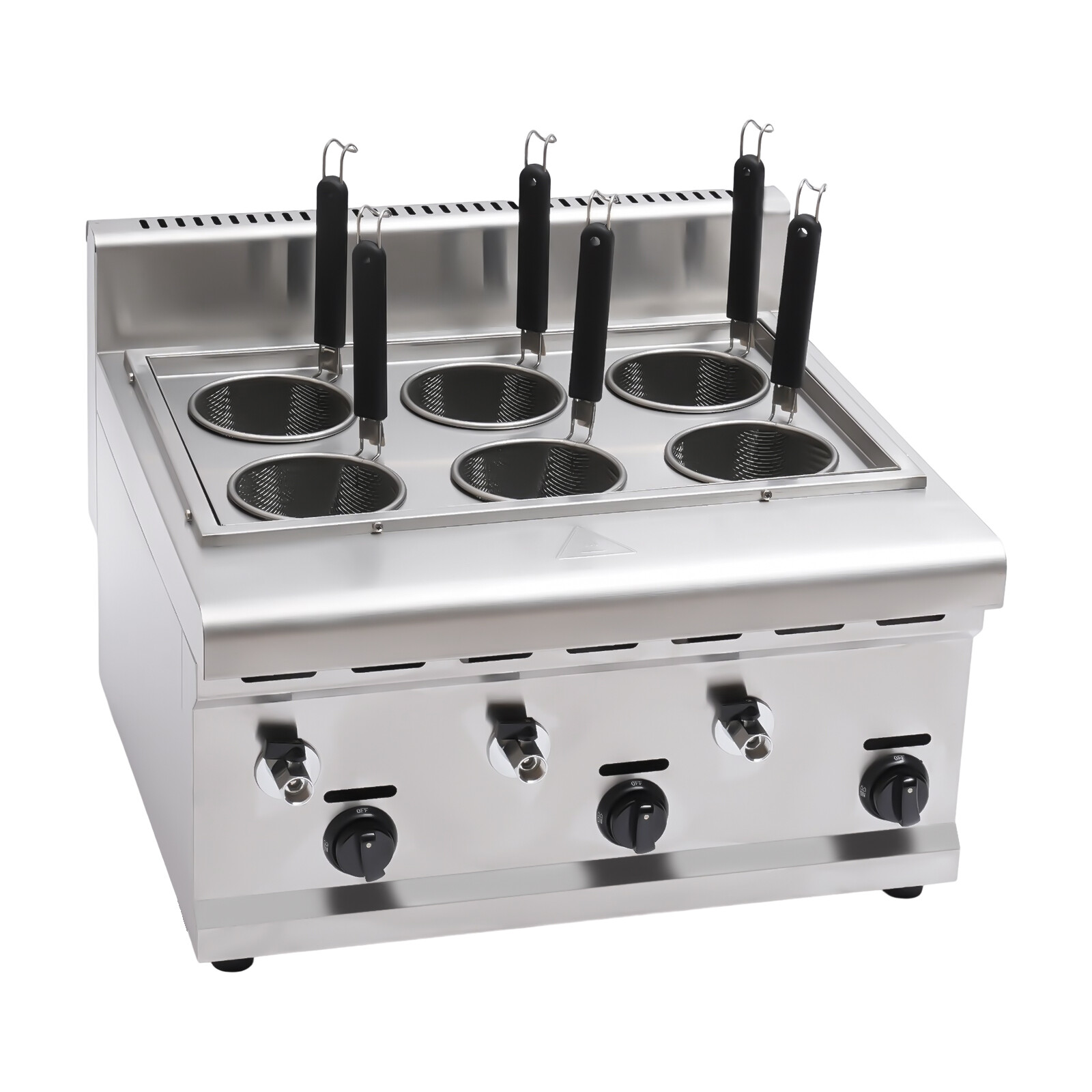 Commercial Noodle Pasta Ramen Cooker LPG Propane Gas W/ 2 Tanks 6 Holes