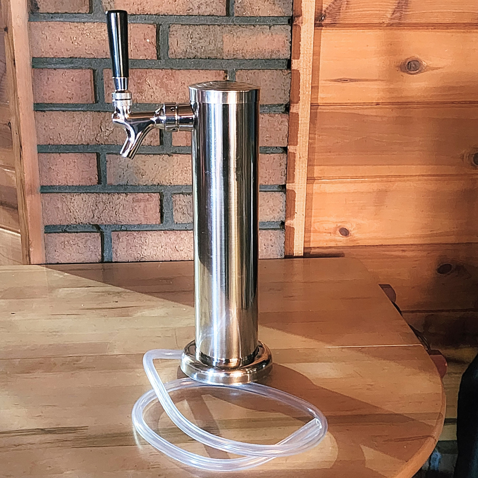 MRbrew Single Tap Polished Stainless Steel 3″ Beer Tower