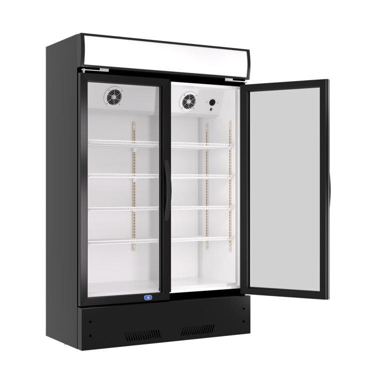 17 Cu. Ft Reach in Merchandiser Refrigerator Glass Door Cooler Display Beverage