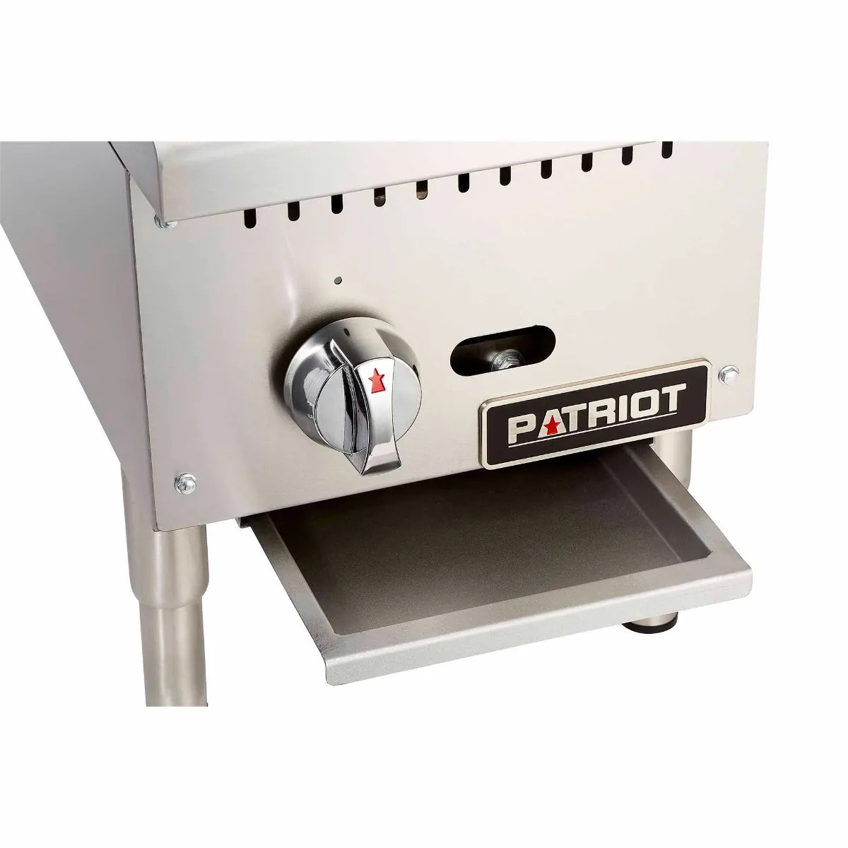 Patriot PT-CB12-M 30,000 BTU Commercial Countertop Gas Radiant Charbroiler Grill