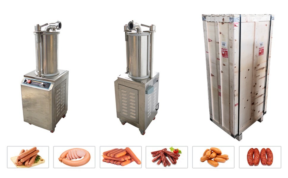 Electric Sausage Stuffer Hydraulic26L Automatic Sausage Filling Machine 400kg/h