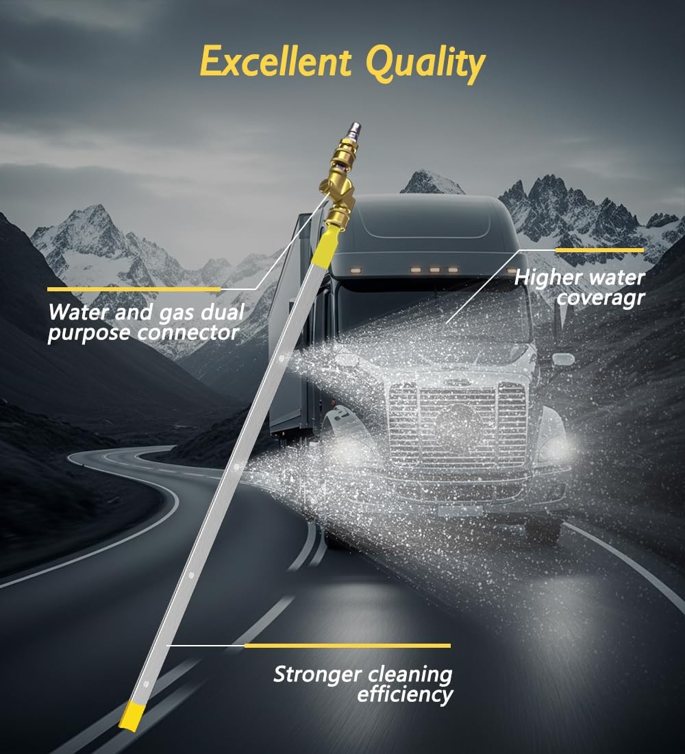 LFMUFNO 120cm Radiator Cleaning Wand 4500PSI Pressure Washer Car Radiator Flush