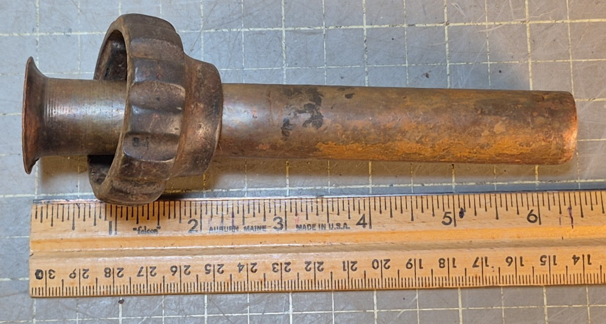 ENTERPRISE ORIGINAL OLD STYLE NUT BRASS TUBE SAUSAGE STUFFER LARD FRUIT PRESS c