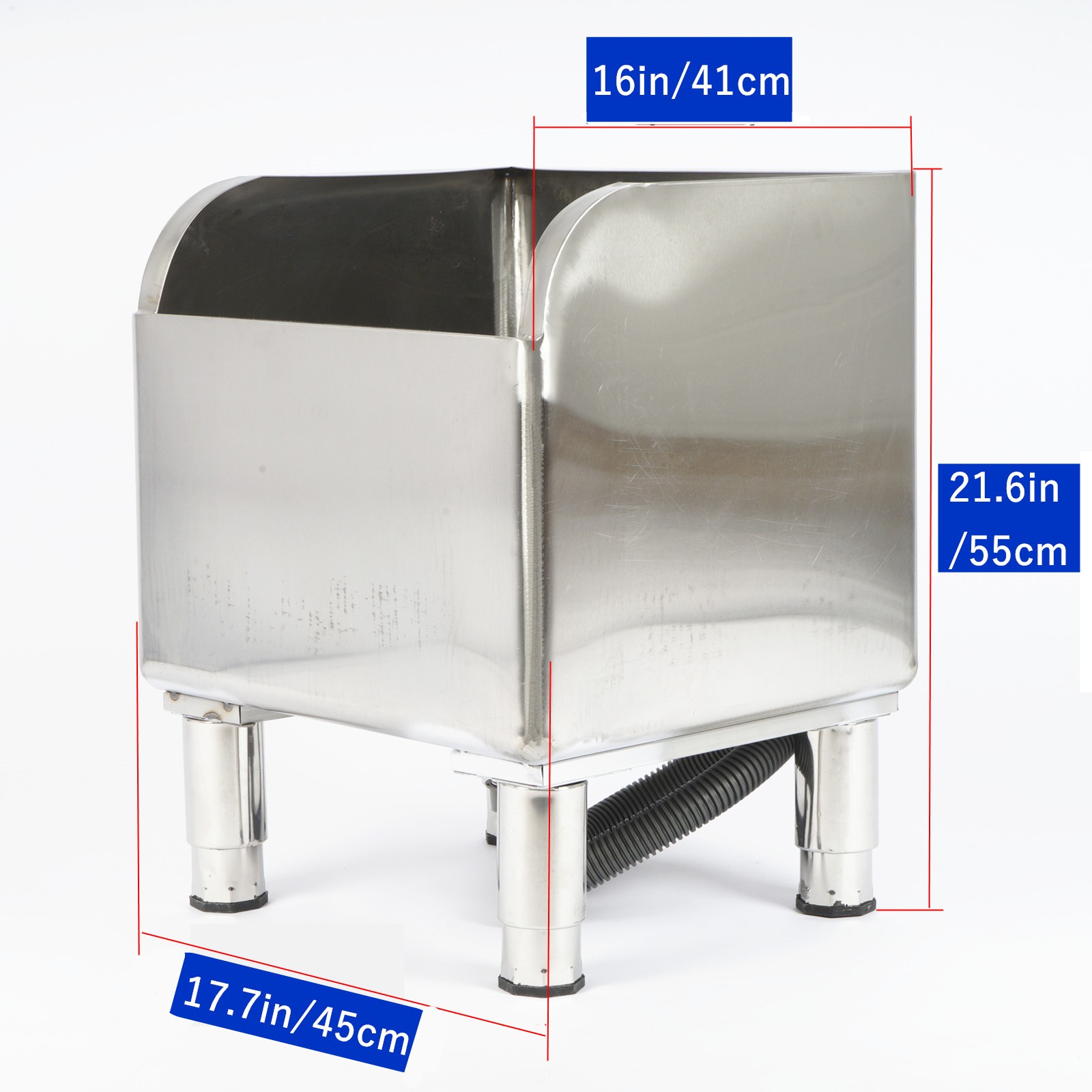 Commercial Stainless Steel Mop Sink Laundry Room Floor Mop Sink with Drainage
