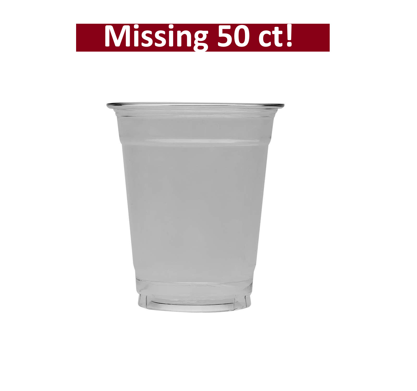 Karat 12oz PET Plastic Cold Cups (92mm) – 1,000 ct, C-KC12-S