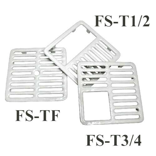 GSW Floor Sink Top Grate with Ceramic Surface FS-T3/4 SIZE, 9-⅜” x 9-⅜” x 1-¼”