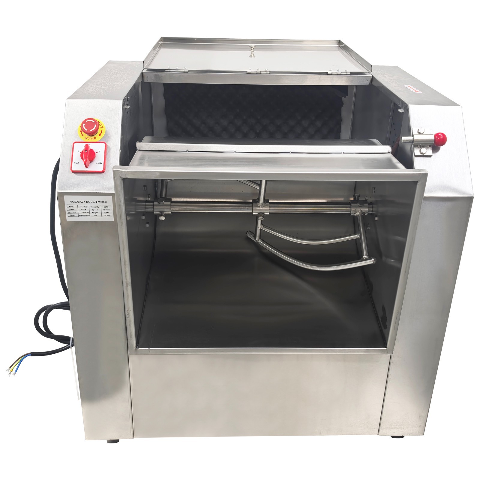 PreAsion 50KG Commercial 110V Electric Dough Mixer Mixing Machine Kitchen Equip