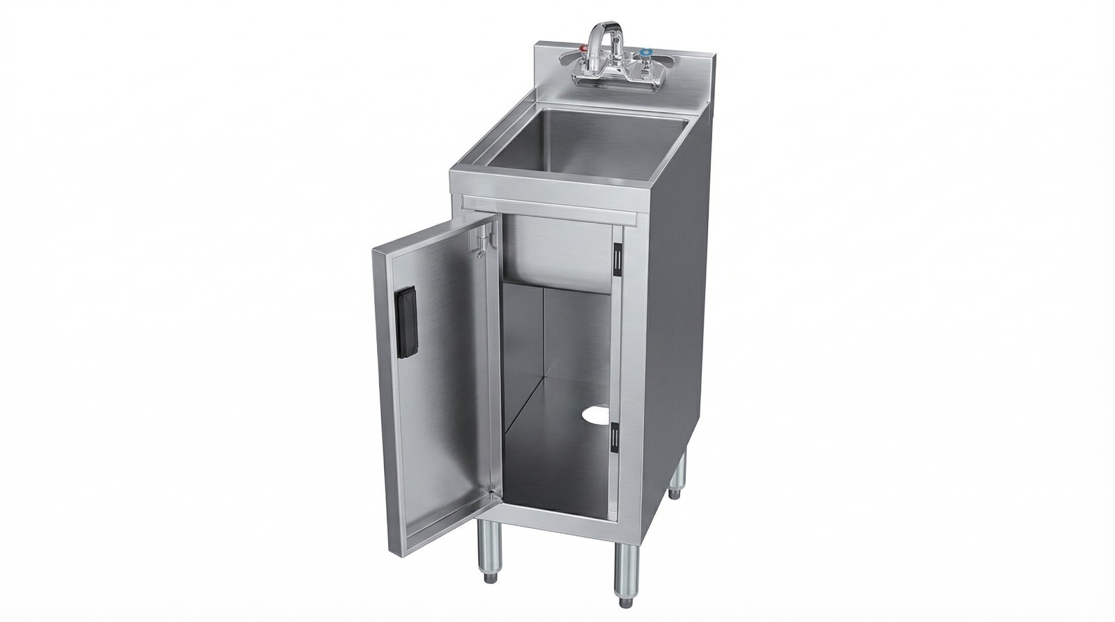 18.5 in. Underbar Hand Sink with Cabinet – 18 1/2 in. x 12 in. x 30 in.