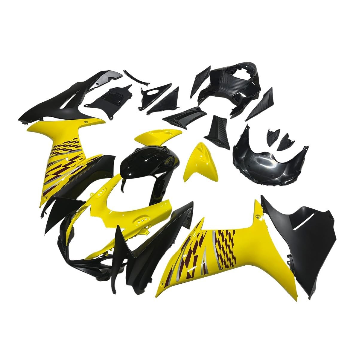 Yellow Black ABS Plastic Complete Bodywork for GSXR600 GSXR750 2011-2023