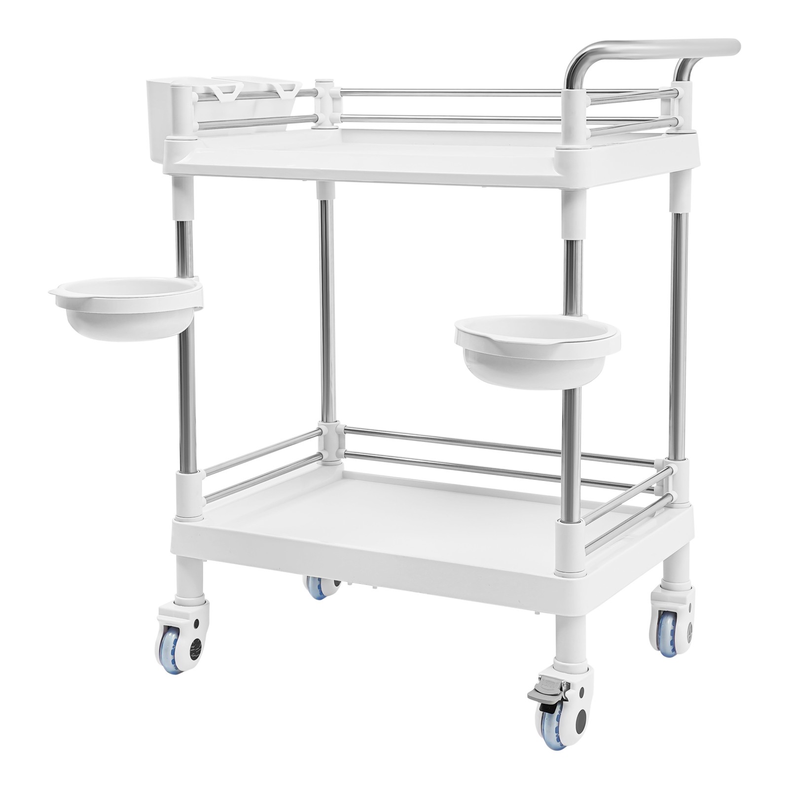Mobile Utility Cart with Wheels Professional Medical Trolley Cart Storage Cart