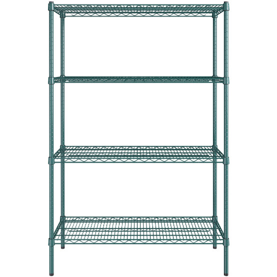 Heavy Duty Moisture Rust Proof Metal Wire Walk In Cooler Shelf Rack Commercial