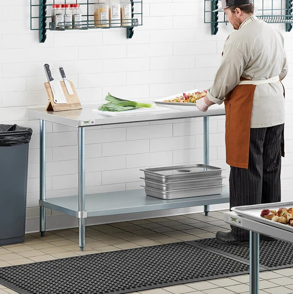 Commercial Kitchen Restaurant 30″ x 72″ Stainless Steel Work Prep Table 18-Gauge