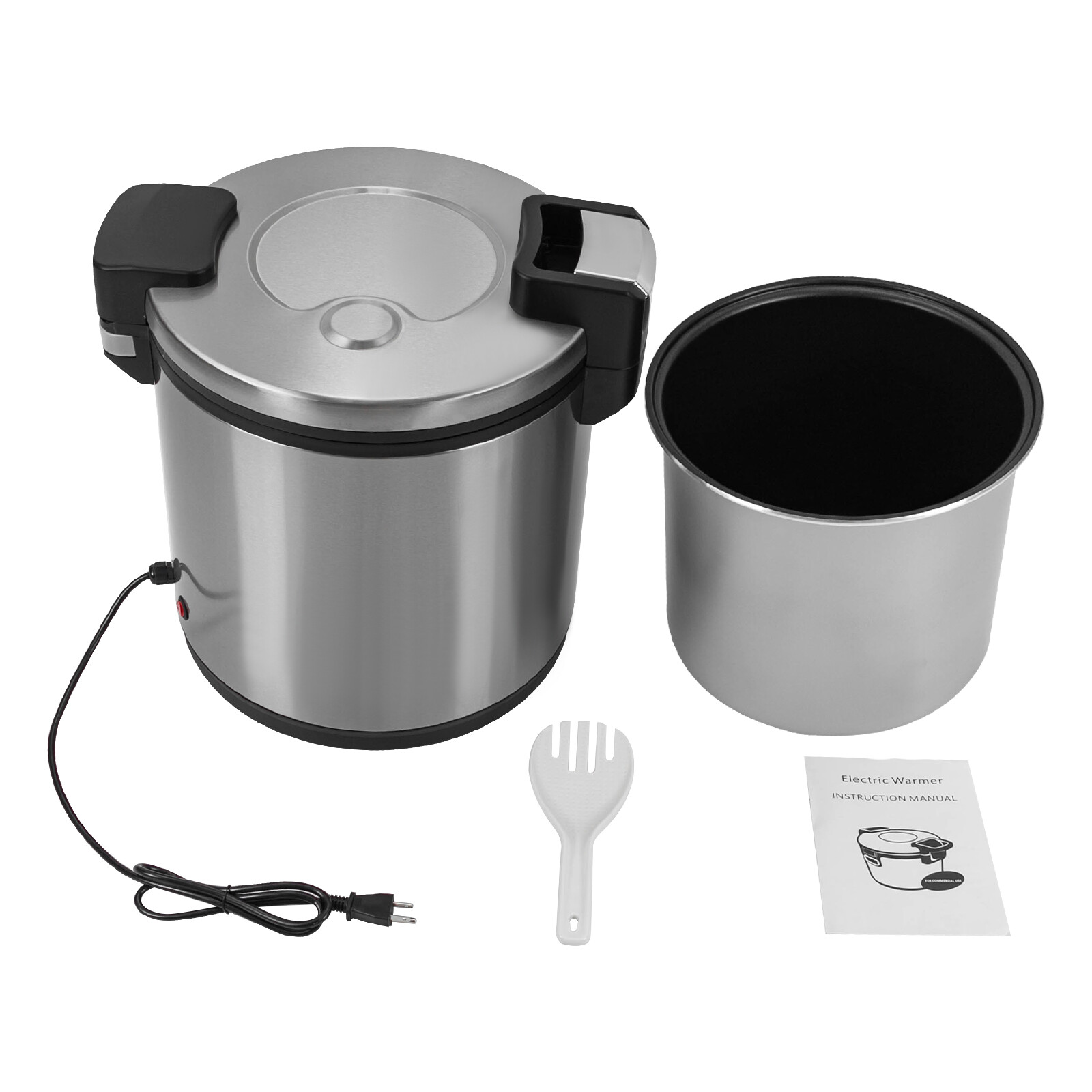 110W Electric Rice Warmer Heavy Duty Rice Warmer Food Warmer with Rice Spoon