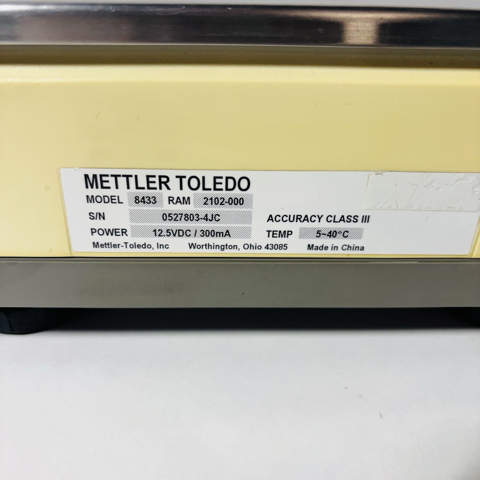 Mettler Toledo 8433 Digital Price Computing Deli Scale 30lb Front Rear Display
