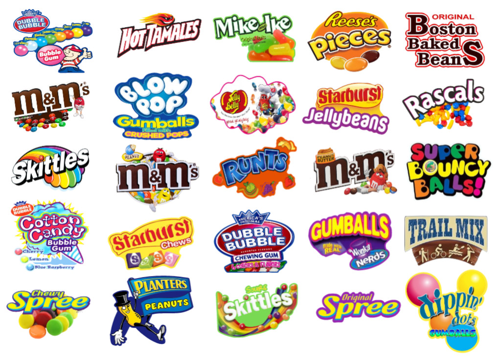Die Cut Candy Vending Machine Label Sticker Decal 3″