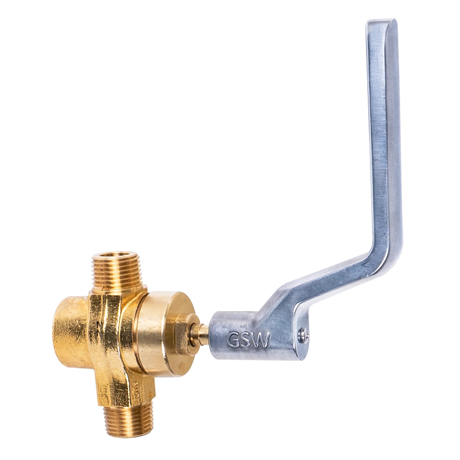 GSW WR-GV Copper Gas Valve with Handle for Commercial Wok Range, CSA 1/2 inch