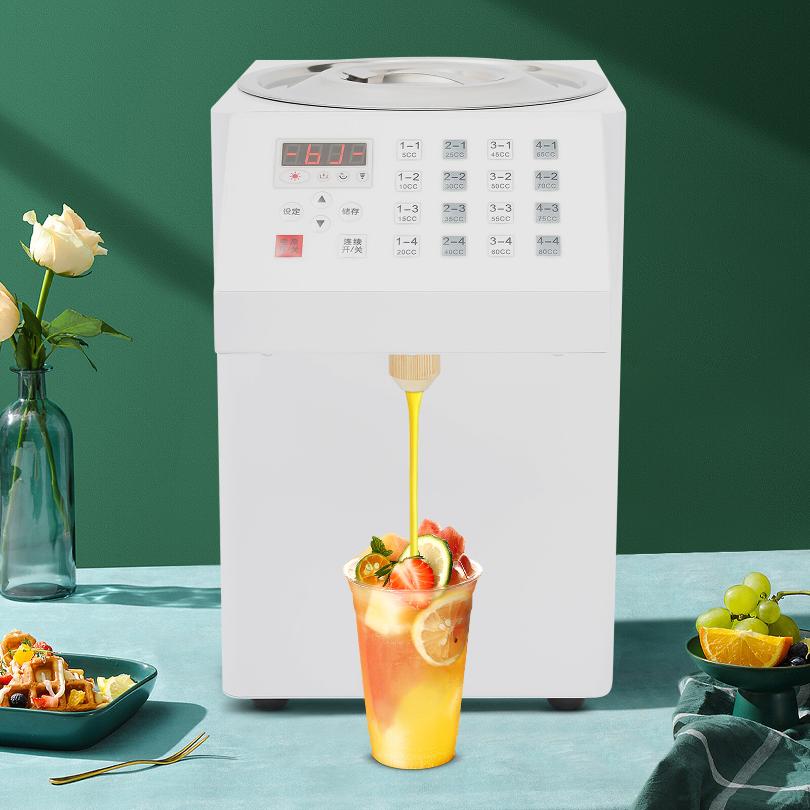 110V Fructose Quantitative Machine Fructose Dispenser for Commercial Bubble Tea