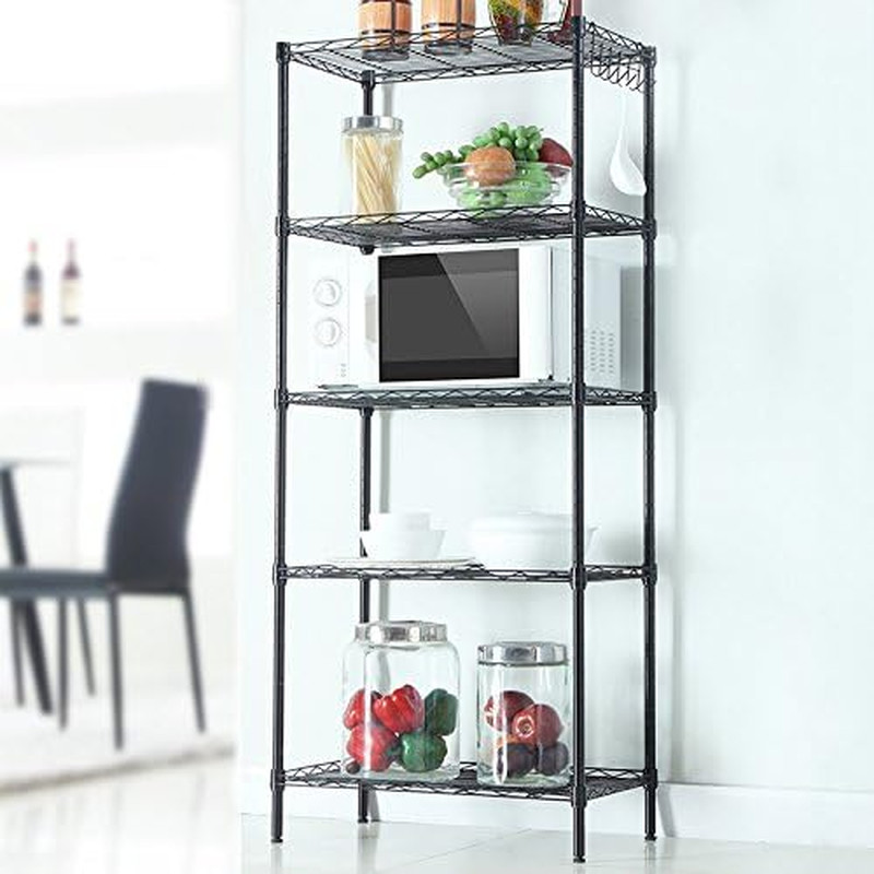 50 Pack Wire Shelf Clips Shelving Sleeves – 25 Pairs Shelf Lock Clips for 1″ Pos