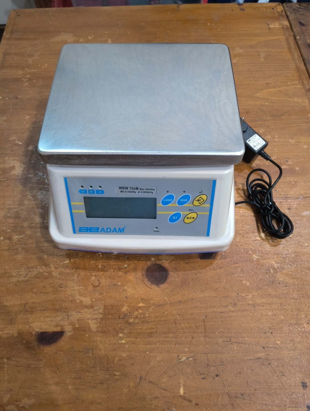 Adam Equipment Price Computing Commercial Washdown Scale WBZ 15aM Max 15 Lbs