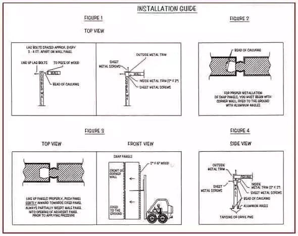 Walk-in Cooler & Freezer Panels, Various Sizes, 4 inches Thick, Camlock or PLug