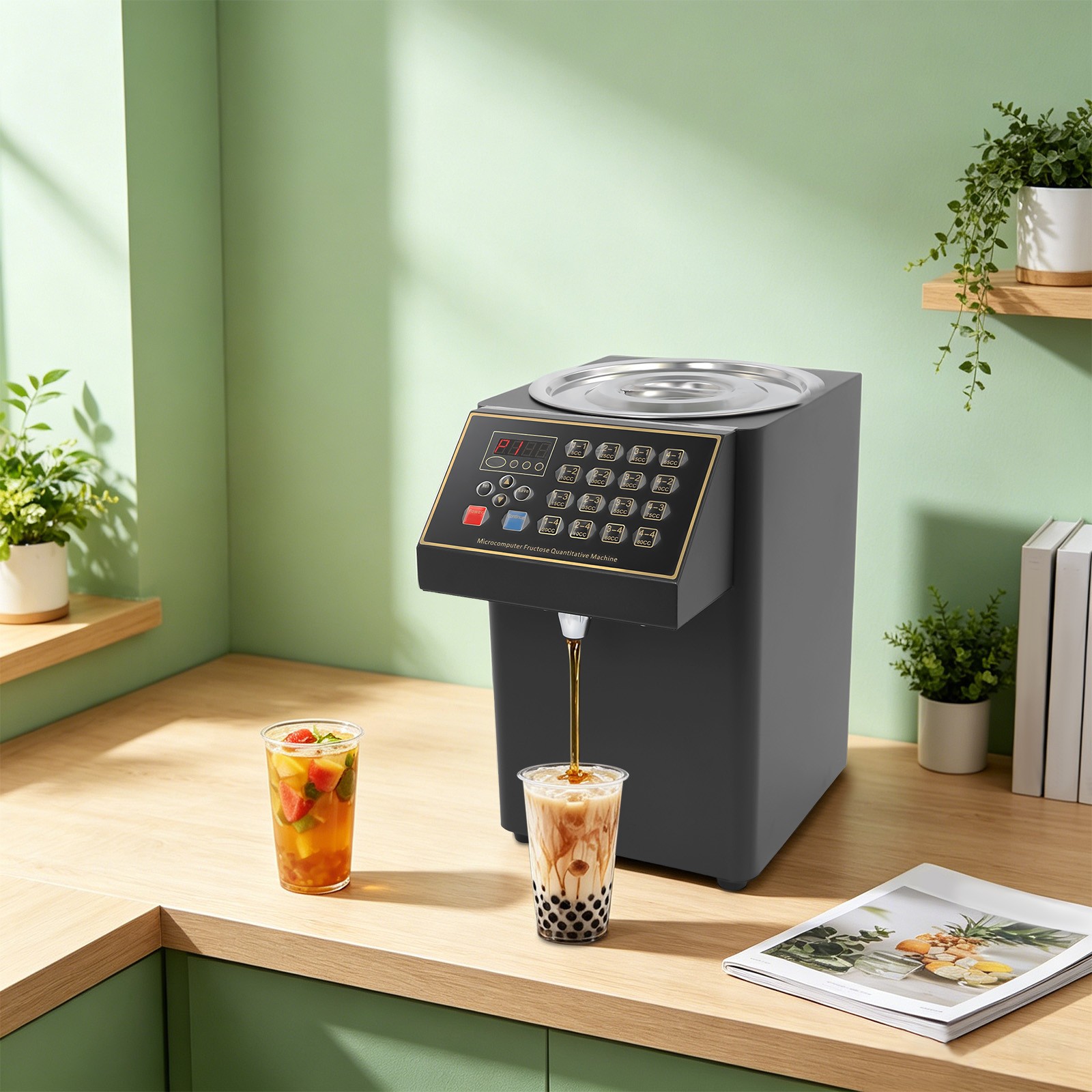Fructose Quantitative Machine Fructose Dispenser For Commercial Bubble Tea 200W.