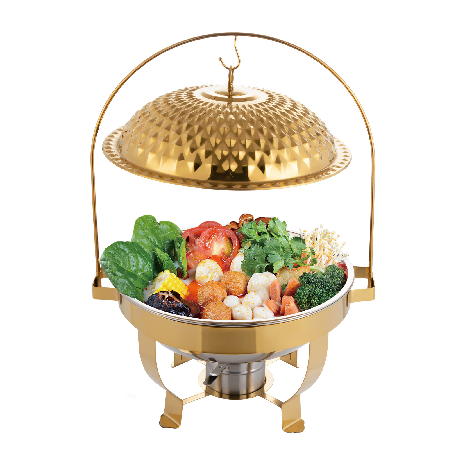 Chafing Dish Buffet Set Stove Hanging Lid Dining Stove Diamond Hanging Lid Stove