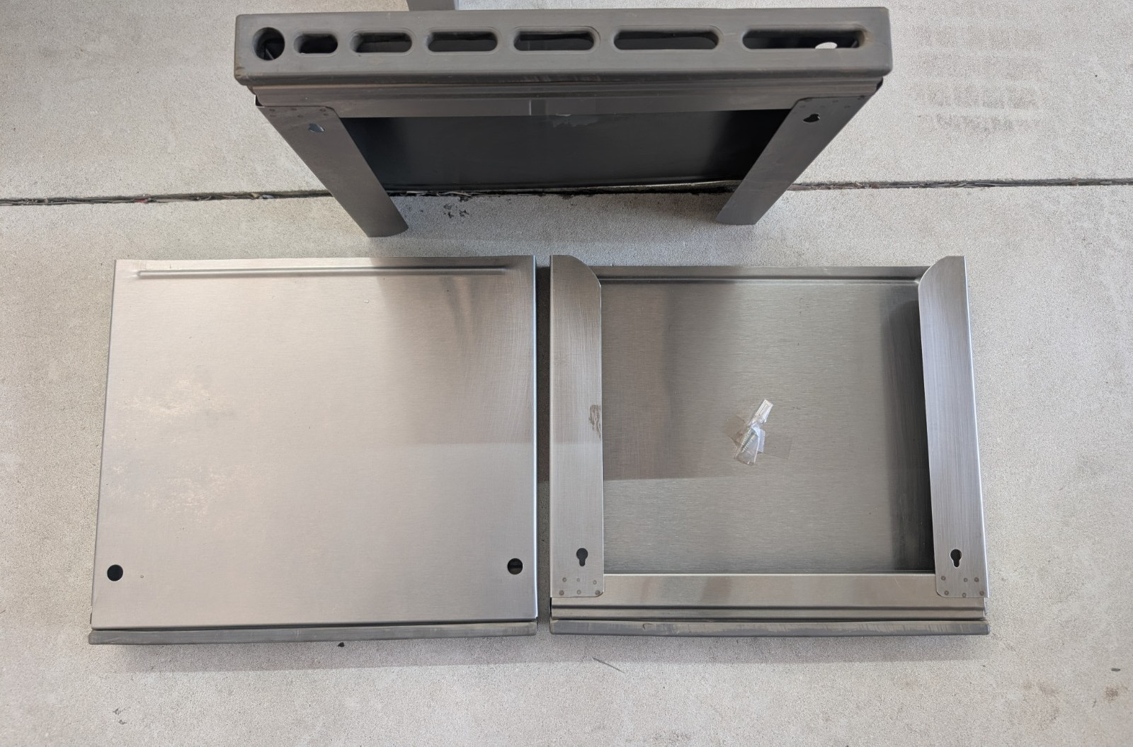 Lot 5 Commercial Stainless Steel Wall Knife Rack Removable Sanitary Insert Grey