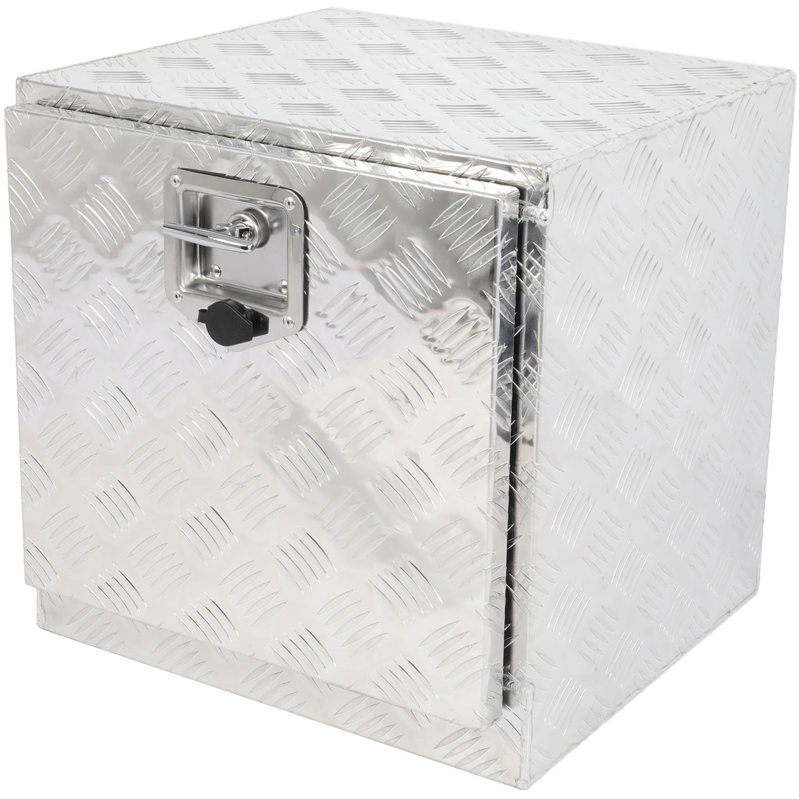 Silver Aluminum Underbody Truck Box 18x17x18 Contractor Tool Box Storage