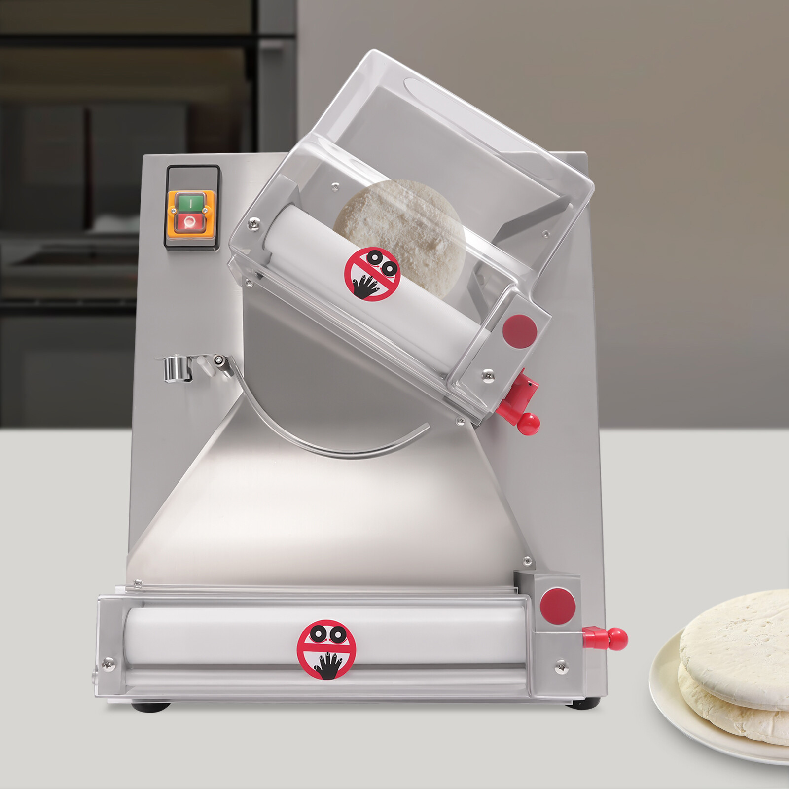 4-16″ Commercial Electric Pizza Dough Roller Sheeter Pastry Press Making Machine